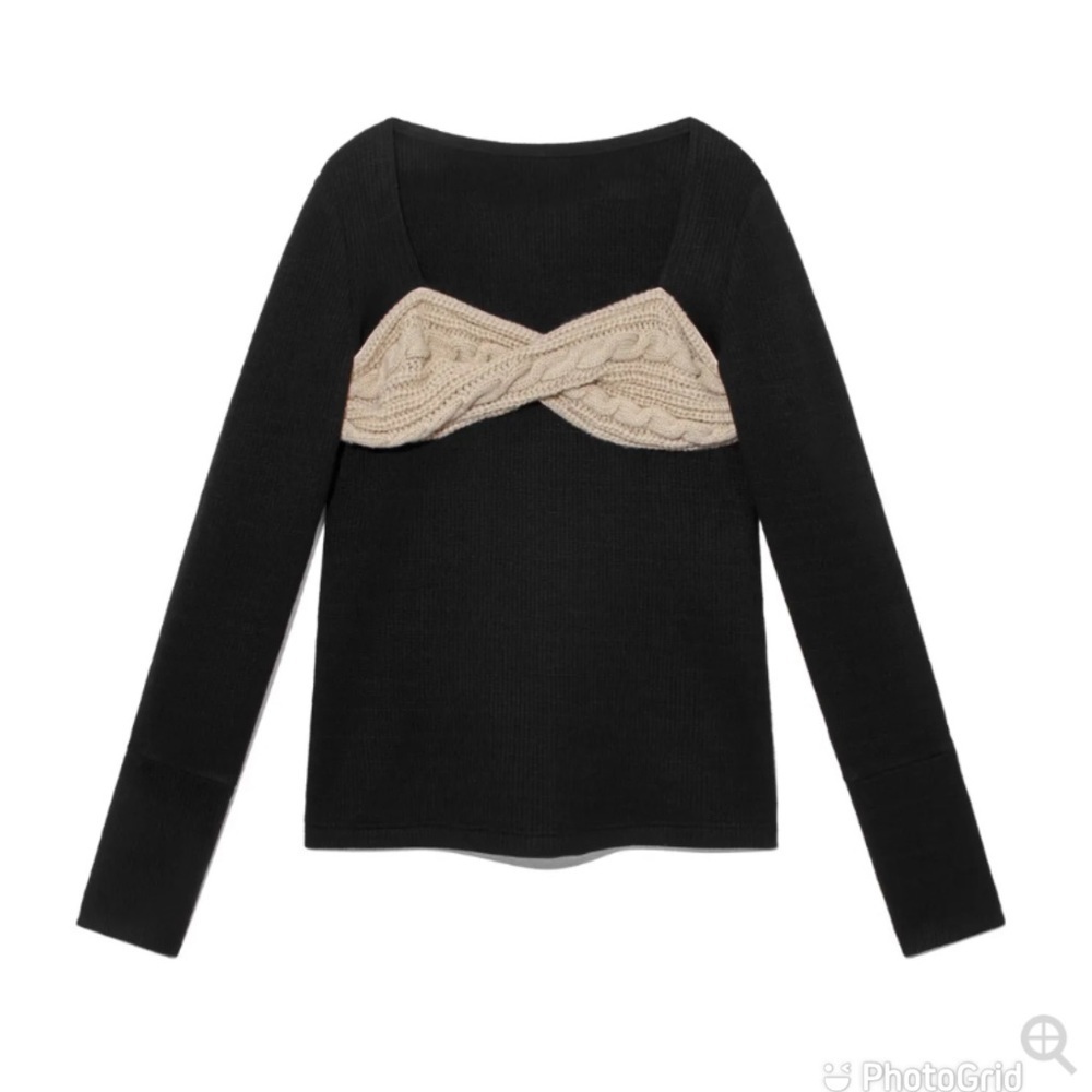 KIJUN WOMEN PEANUT RIB TOP Size Small New with Tags!